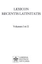 Lexicon Recentis Latinitatis