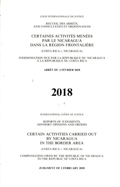 Reports of Judgments, Advisory Opinions and Orders