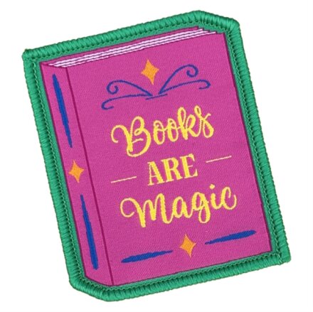 Books Are Magic Sew On Patch