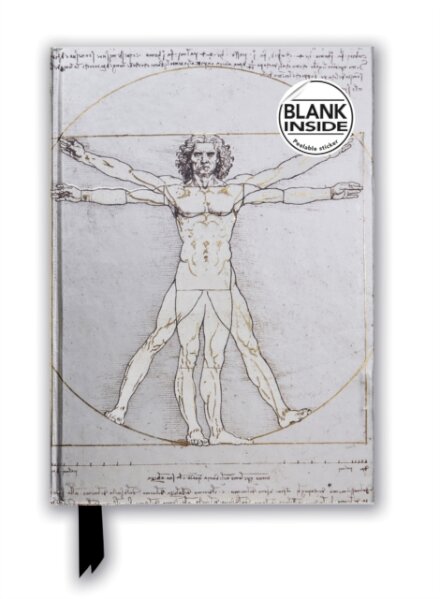 Leonardo da Vinci: Vitruvian Man (Foiled Blank Journal)