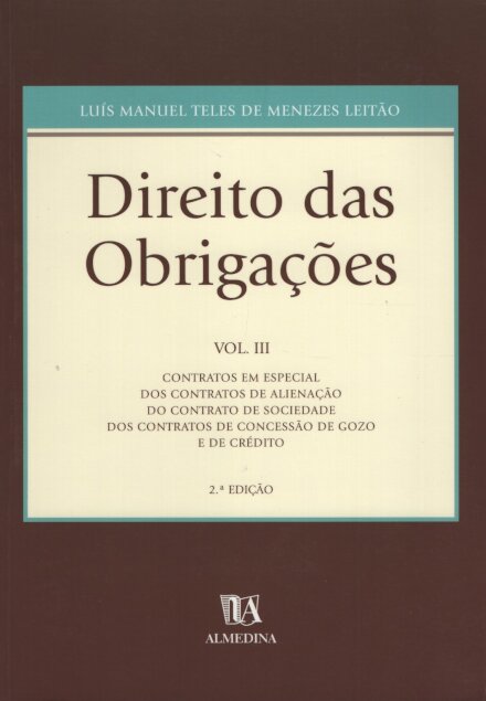 Direito das Obrigações Vol III