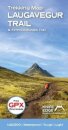 Trekking Map: Iceland's Laugavegur & Fimmvorduhals Trail