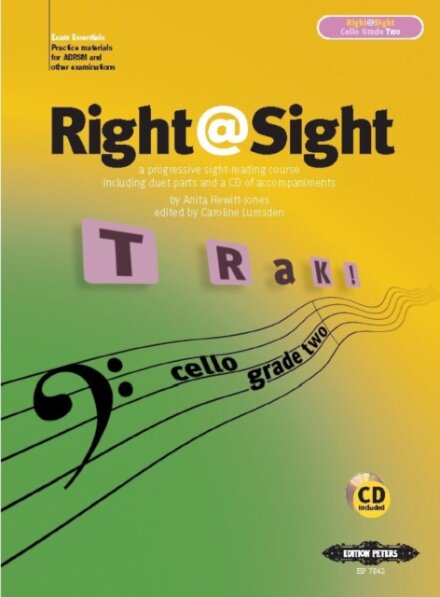 Right@Sight for Cello, Grade 2 (includes duet parts and a CD of accompaniments)