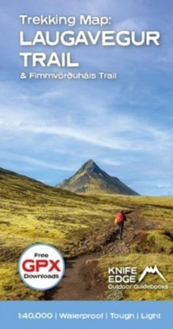 Trekking Map: Iceland's Laugavegur & Fimmvorduhals Trail