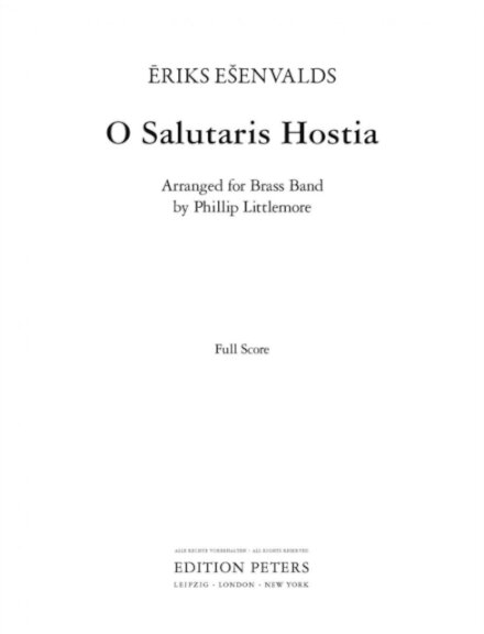 O Salutaris Hostia