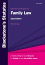 Blackstone's Statutes on Family Law