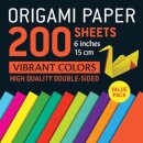 Origami Paper 200 sheets Vibrant Colors 6" (15 cm)