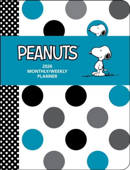 Peanuts® 12-Month 2026 Monthly/Weekly Planner Calendar