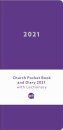 Church Pocket Book and Diary 2021 Purple