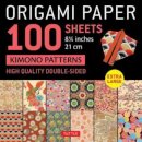 Origami Paper 100 sheets Kimono Patterns 8 1/4" (21 cm)