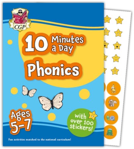 10 Minutes a Day Phonics for Ages 5-7 (with over 100 stickers)