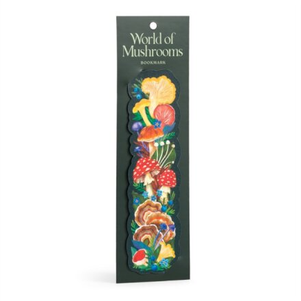 World of Mushrooms Paper Bookmark
