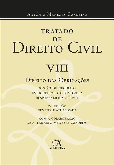 Tratado De Direito Civil Vol. VIII - 2.ª Edição