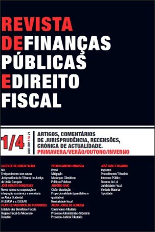 Revista De Finanças Públicas E Direito Fiscal - Ano XIV N.º 1/4