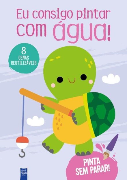 Eu Consigo Pintar com Água! - Lilás - Tartaruga