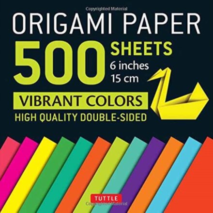 Origami Paper 500 sheets Vibrant Colors 6" (15 cm)