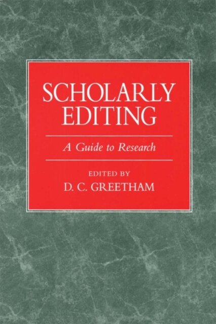 Scholarly Editing