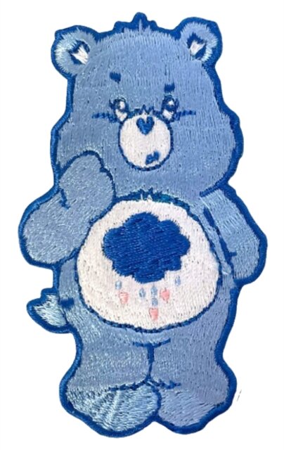 Classic Grumpy Bear Sew On Patch