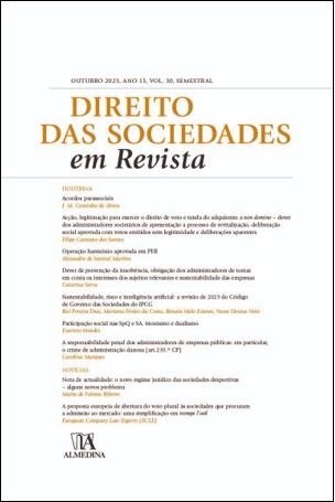 Direito das Sociedades em Revista 30