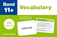 Bond 11+: Bond 11+ Vocabulary Flashcards: 200 flashcards ready for the 2026 exams (for GL Assessment & other 11 plus exams)