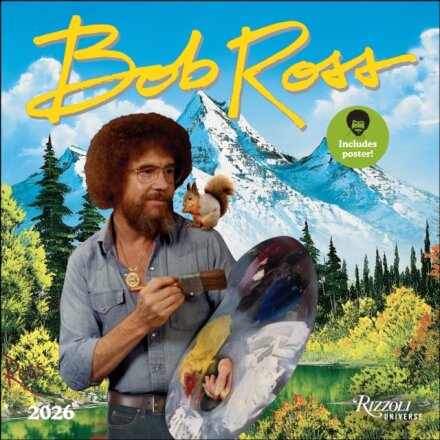 Bob Ross 2026 Wall Calendar (Includes Full-Color Poster)