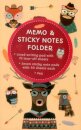 Memo & Sticky Notes Folder: Hipster Animals