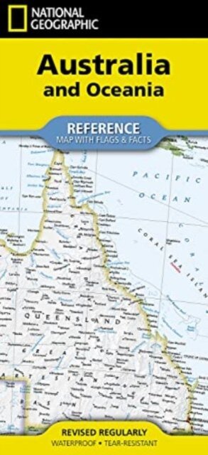 Australia and Oceania Reference Map (Folded)