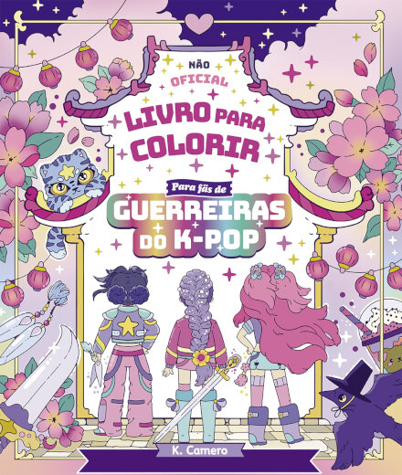 Livro para colorir para fãs de Guerreiras do K-Pop