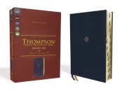 NKJV, Thompson Chain-Reference Bible, Handy Size, Leathersoft, Navy, Red Letter, Thumb Indexed, Comfort Print