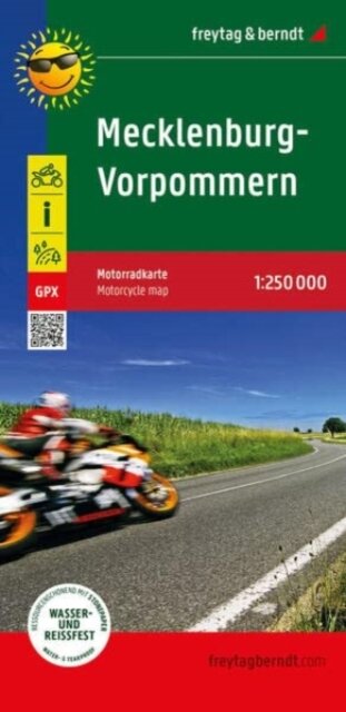 Mecklenburg-Vorpommern, Motorcycle map 1:250.000