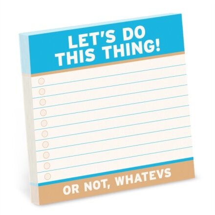 Knock Knock Let’s Do This Thing Large Sticky Notes (4x4in)