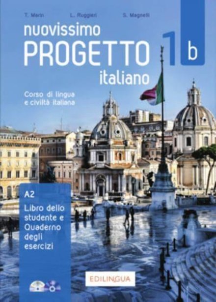 Nuovissimo Progetto italiano 1b – Corso di lingua e civiltà italiana - Libro dello studente e Quaderno degli esercizi  DVD video + CD Audio  - 200 pages