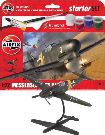 Airfix STARTER SET - MESSERSCHMITT BF109F-4 Model Toy
