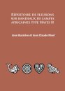 Repertoire de fleurons sur bandeaux de lampes africaines type Hayes II
