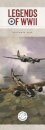 Legends Of Wwii Slim Calendar 2026