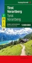Tirol - Vorarlmountain, Road and Leisure Map