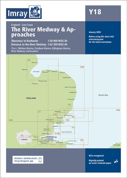 Imray Chart Y7 : Thames Estuary South : 7