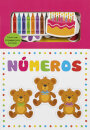 Números - Livro com 12 peças para encaixar