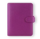 Pocket Saffiano Raspberry Organiser