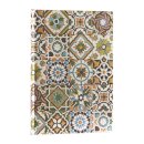 Porto (Portuguese Tiles) Midi Lined Hardback Journal (Elastic Band Closure)