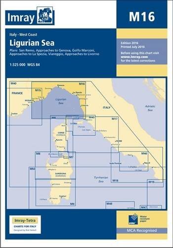 Imray Chart M16 : Ligurian Sea