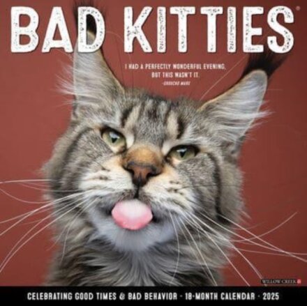 Bad Kitties 2025 12 X 12 Wall Calendar