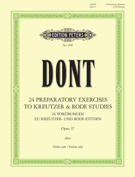 24 preparatory exercises to Kreutzer & Rode Studies, Op. 37