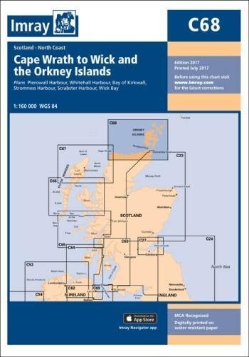 Imray Chart C68 : Cape Wrath to Wick and the Orkney Islands : C68