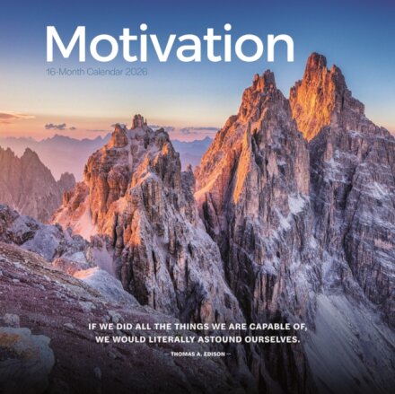 Motivation Square Wall Calendar 2026
