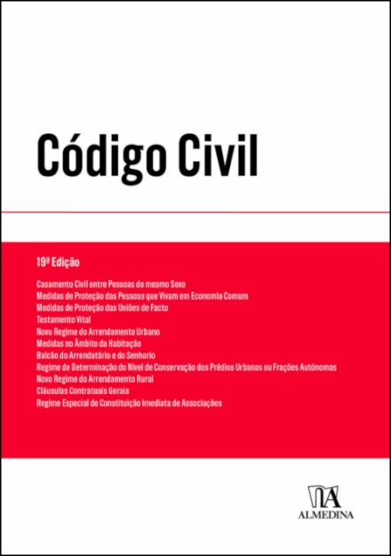 Código Civil - Texto Da Lei - 19.ª Edição