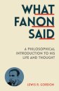 What Fanon Said