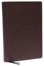 KJV Holy Bible: Large Print with 53,000 Cross References, Brown Genuine Leather, Red Letter, Comfort Print: King James Version (Verse Art Cover Collection)