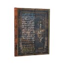 2026 Michelangelo, Handwriting (Embellished Manuscripts Collection) Ultra 12-month Horizontal Hardcover Flexi Dayplanner 2026 (Wrap Closure)