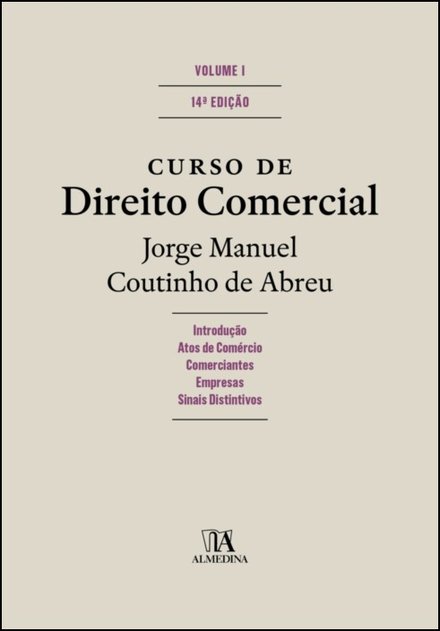 Curso De Direito Comercial - Volume I - 14.ª Edição